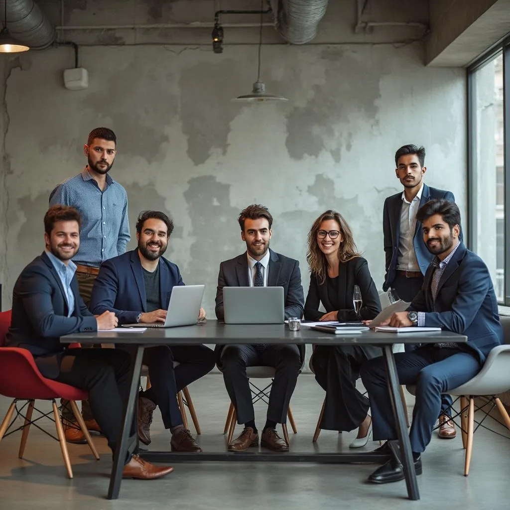 Equipo de ConFin en oficina central de Buenos Aires