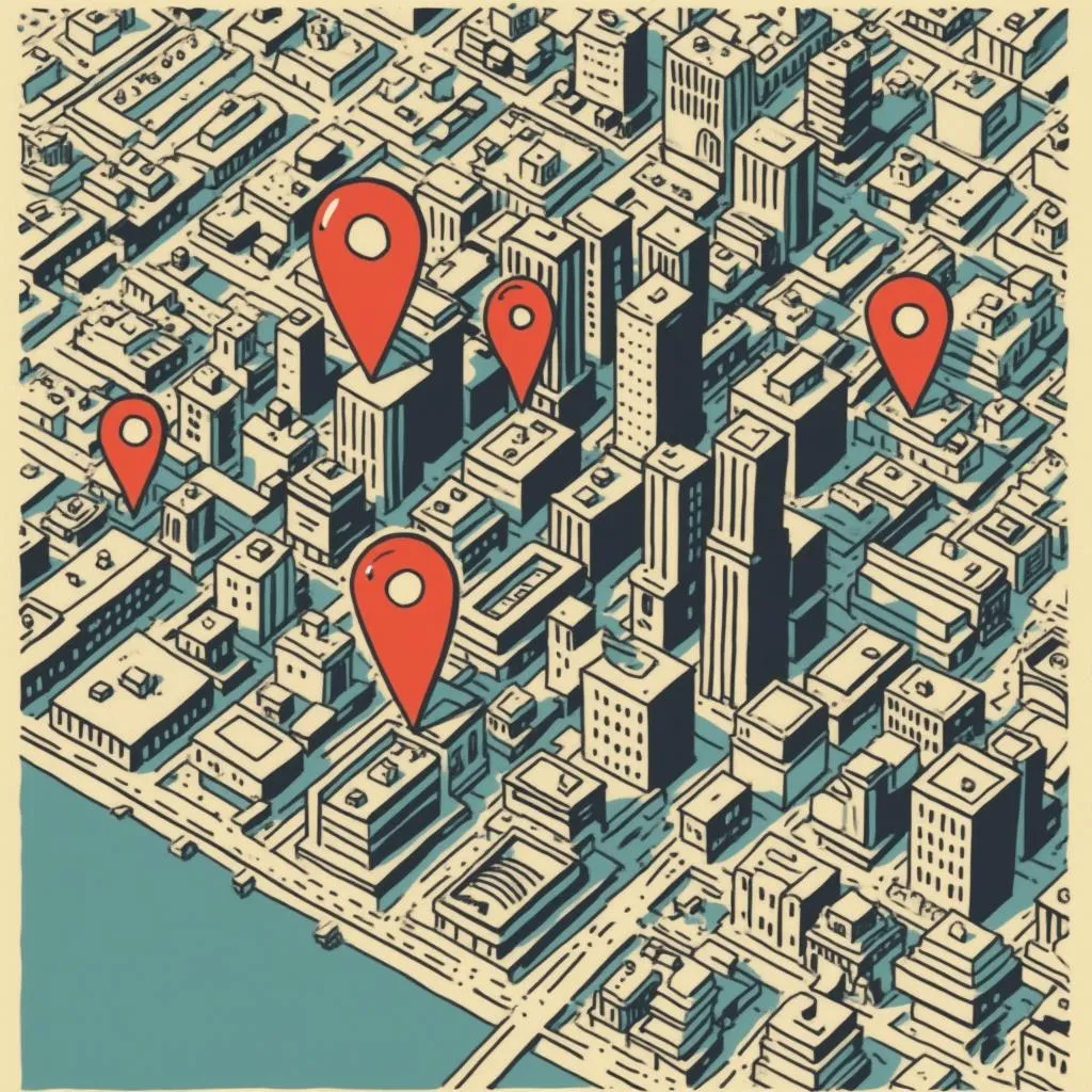 Mapa de ubicación de la oficina